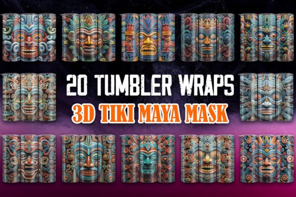3D Tiki Mask Tumbler Wraps: A Unique Way to Personalize Your Drinkware