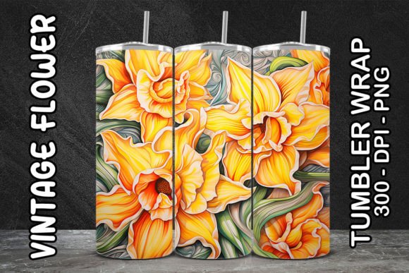 Discover the Versatile 3D Daffodil Flower Tumbler 3 for Your Creative Projects