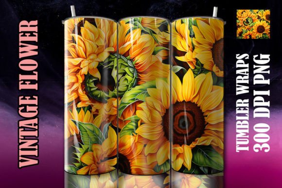 Discover the Versatile 3D Sunflower Flower Tumbler 1 for Your Creative Projects