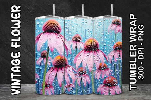 Discover the Versatility of 3D Coneflower Flower Tumbler 3