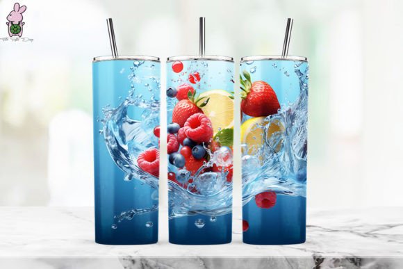 Discover the Vibrant 3D Fresh Fruit Tumbler Wrap 13: A Perfect Addition to Your Drinkware Collection