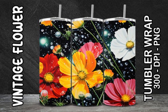 Embrace the Future of Personalized Drinkware with the 3D Cosmos Flower Tumbler