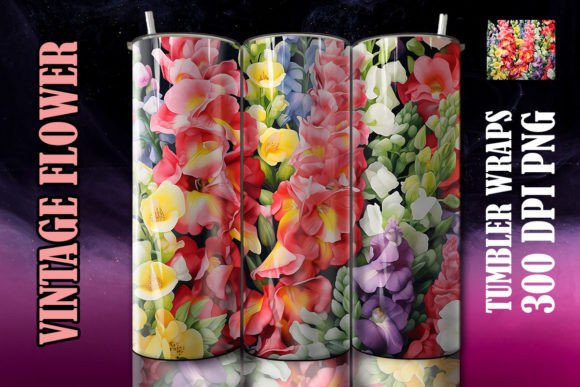 Enhance Your Drinkware with the 3D Snapdragon Flower Tumbler 3