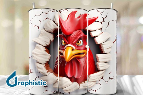 Enhance Your Projects with Rooster 3D Smash Wall Art