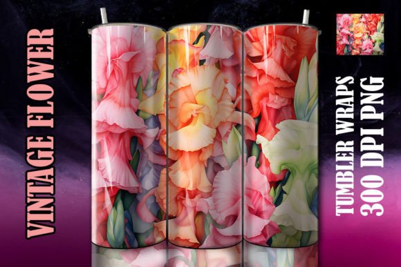Exploring the 3D Gladiolus Flower Tumbler 2 and Its Versatile PNG File
