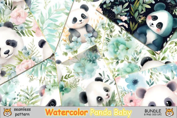 Exploring the Versatility of Baby Cute Panda Seamless Pattern Bundle