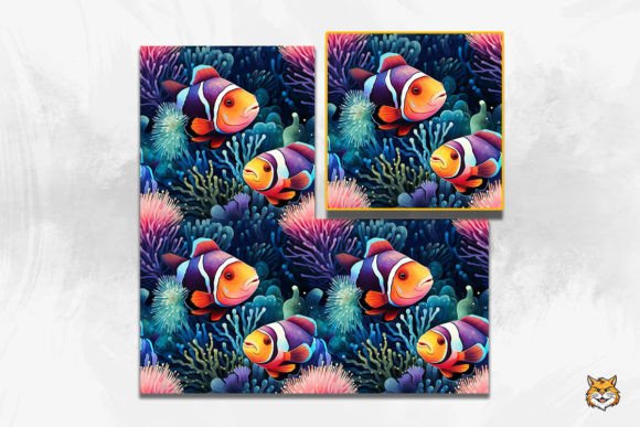 Exploring the Versatility of Clownfish Seamless Pattern 1 in Creative Projects