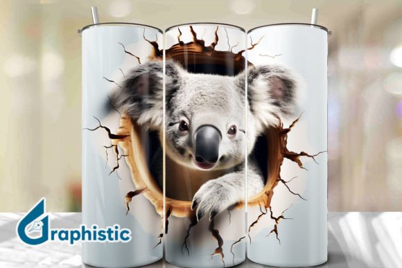 Exploring the Versatility of Koala 3D Smash Wall Art Background 24