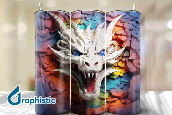 Strategic Use of Dragon 3D Smashed Wall Art Background 13 for Creative and Professional Projects