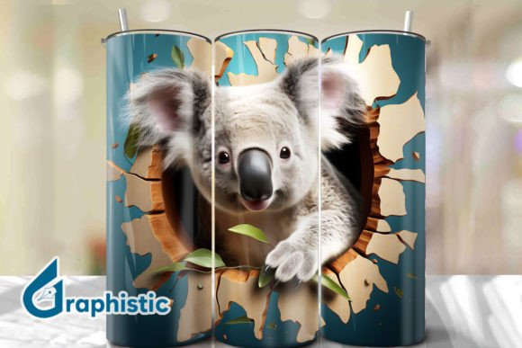 Strategic Use of Koala 3D Smash Wall Art Background 16 for Creative and Professional Projects