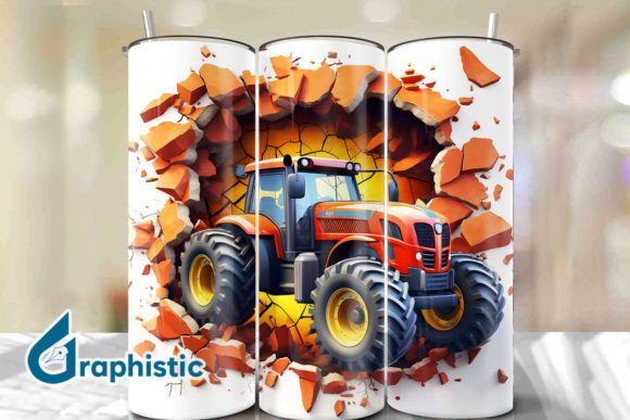 Tractor 3D Smash Wall Art Background 17: A Versatile Tool for Creative Projects