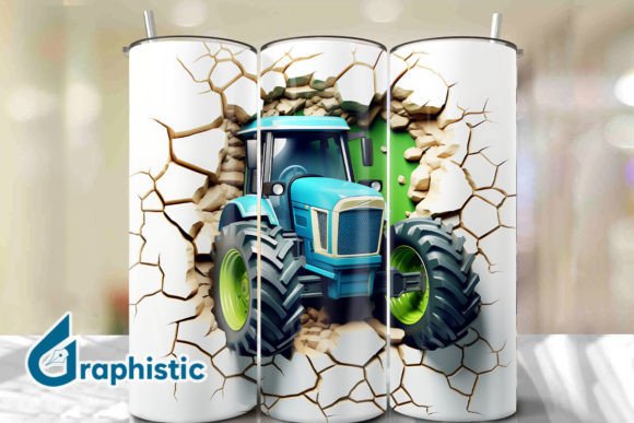 Tractor 3D Smash Wall Art Background 18: A Versatile Tool for Modern Creatives