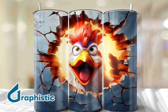 Unleashing Creativity with Rooster 3D Smash Wall Art Background 18