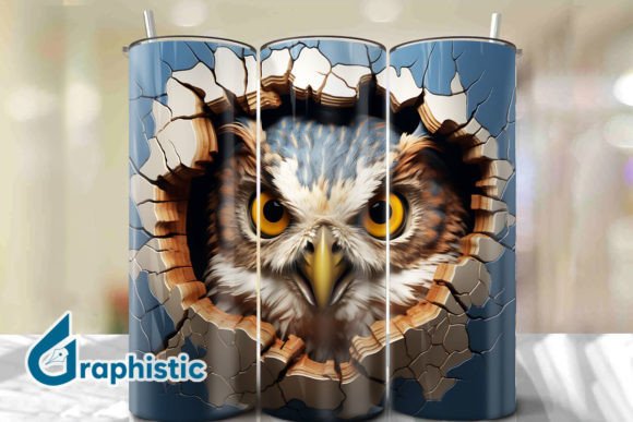 Unlock Creativity with Owl 3D Smash Wall Art Background 23
