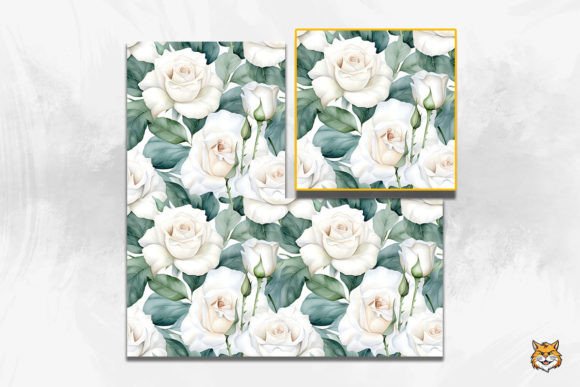 White Rose Flower Seamless Pattern 12: A Versatile Design Solution