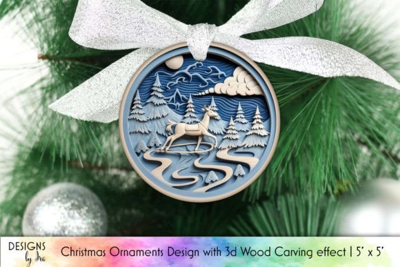 Wood Carving Effect Christmas Ornament: A Unique Touch for Your Holiday Decor